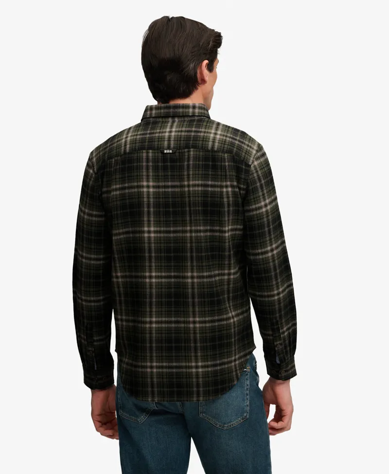 Superdry Long Sleeve Cotton Lumberjack Shirt Olive-2
