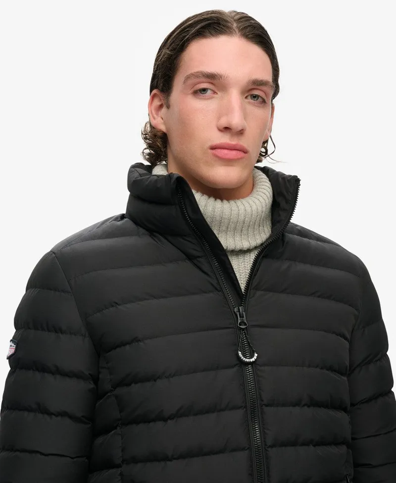 Superdry Fuji Printed Padded Jacket Black-4