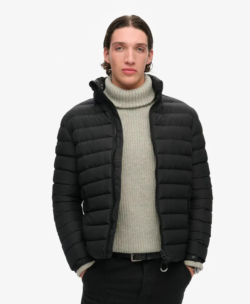 Superdry Fuji Printed Padded Jacket Black-6