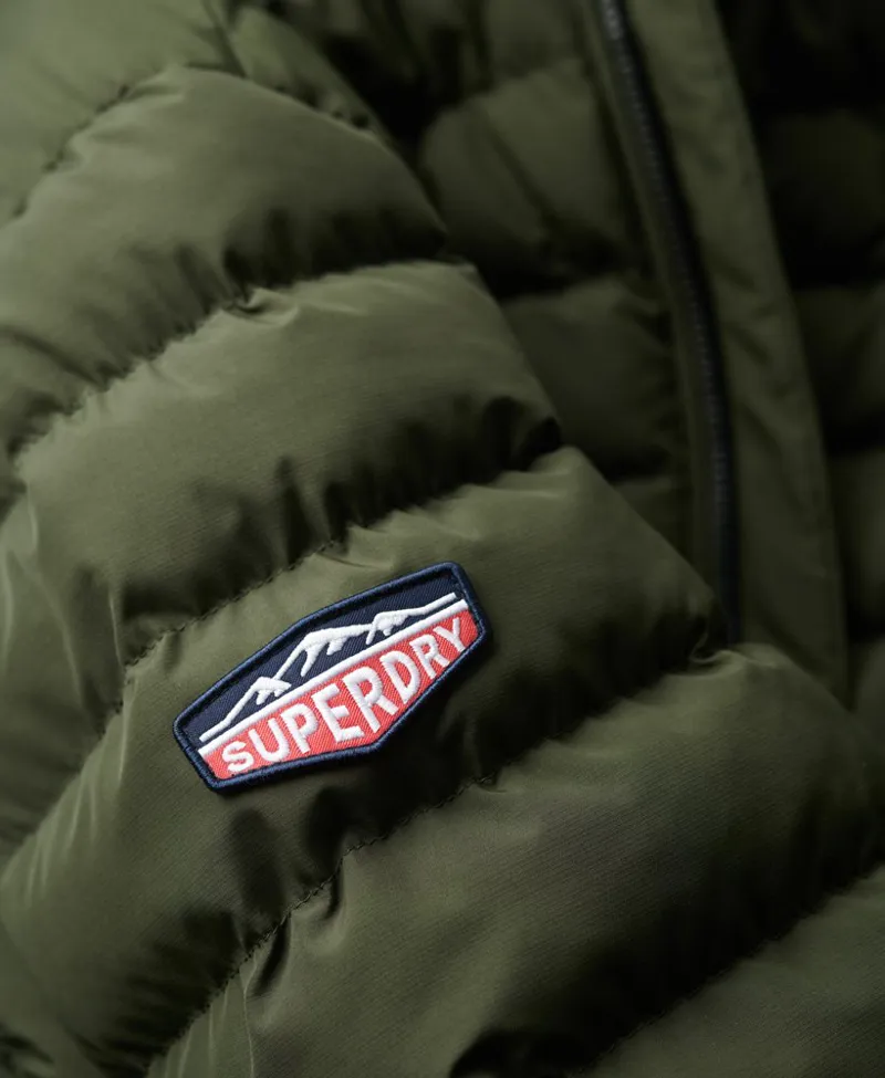 Superdry Fuji Printed Padded Jacket Moss Green LARGE ONLY LAST ONE-1