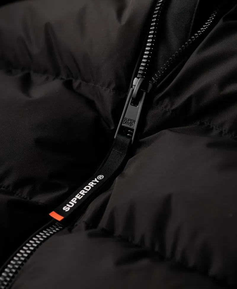 Superdry Hooded Sports Puffer Jacket Black-5