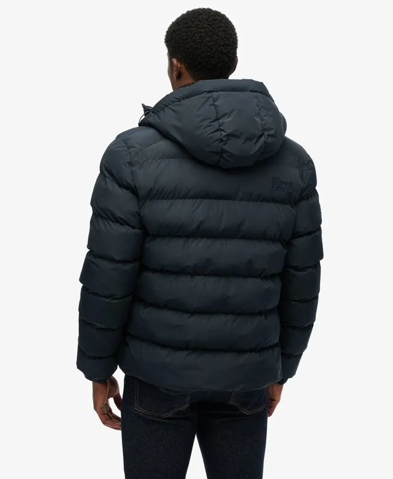 Superdry Hooded Sports Puffer Jacket Eclipse Navy-3