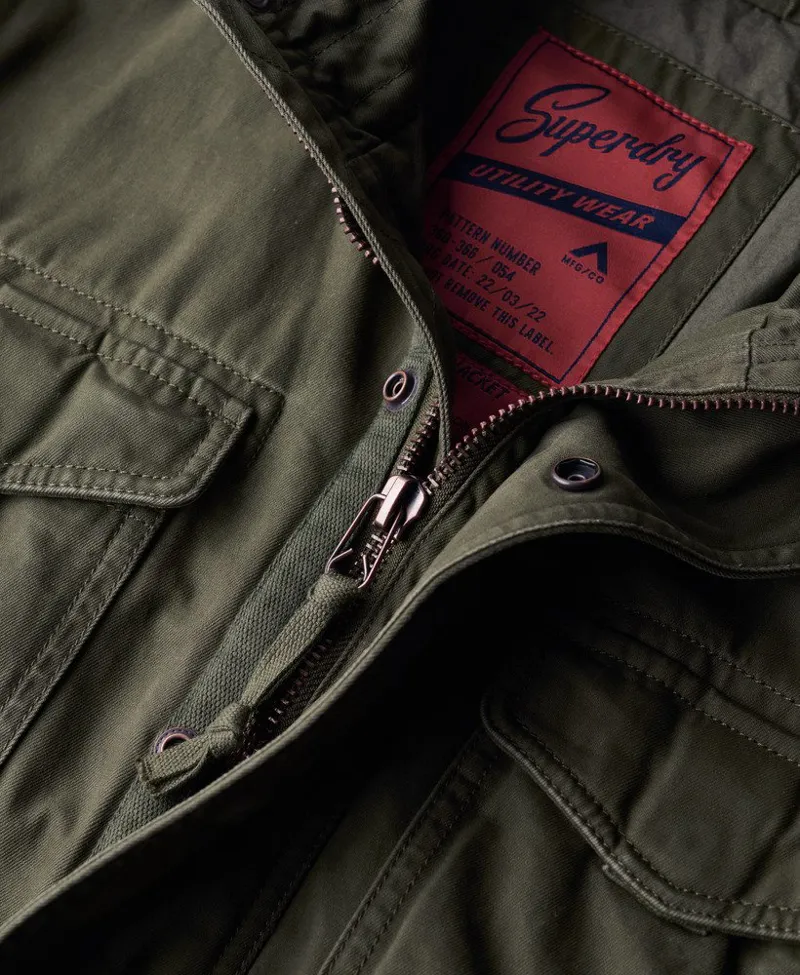 Superdry Rookie Military Jacket Khaki-5