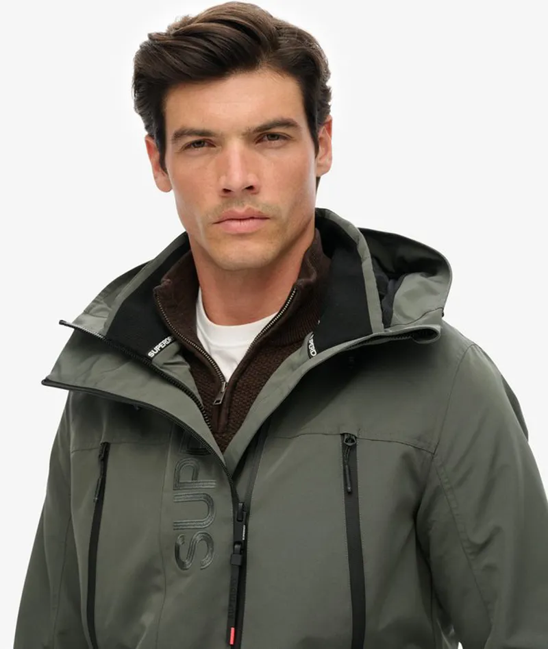 Superdry Hooded Ultimate Embroidered Windbreaker Grey-2