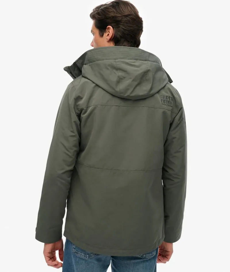 Superdry Hooded Ultimate Embroidered Windbreaker Grey-4