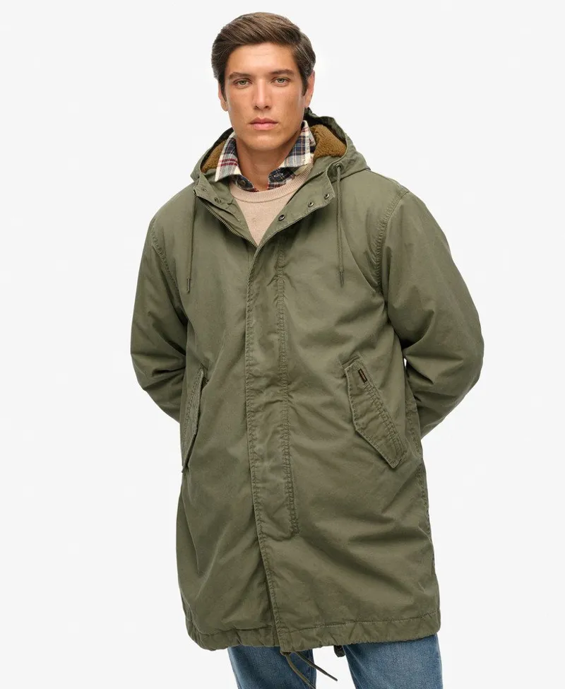 Superdry Military Parka Shooting Olive-5