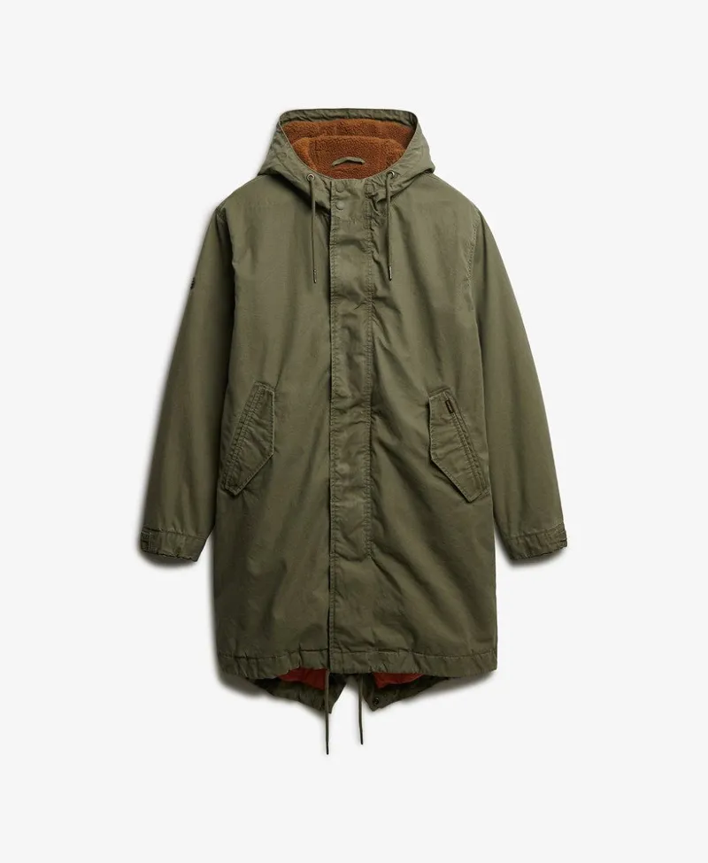 Superdry Military Parka Shooting Olive