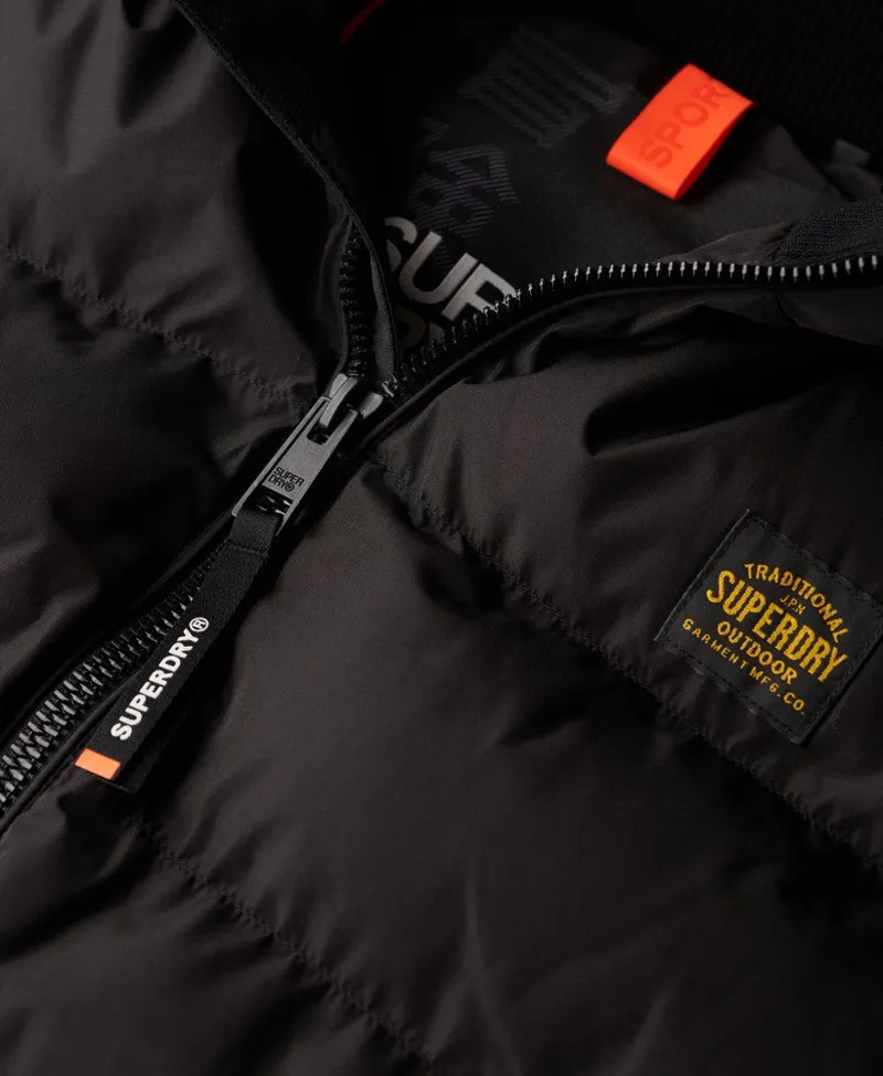Superdry Sports Puffer Gilet Black SIZE XL ONLY-1