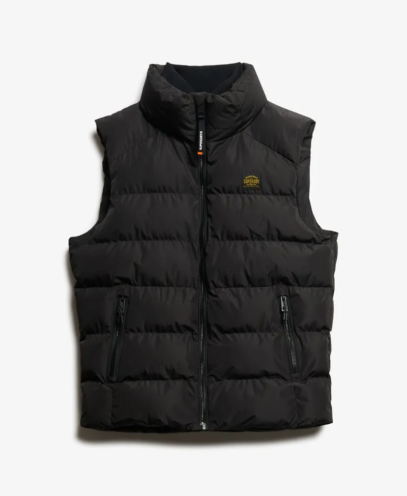 Superdry Sports Puffer Gilet Black SIZE XL ONLY-2