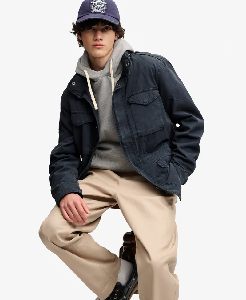 Superdry Cotton M65 Jacket Eclipse Navy-1