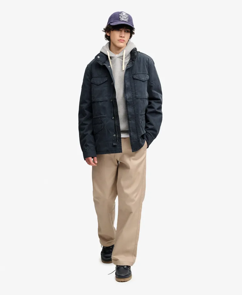Superdry Cotton M65 Jacket Eclipse Navy-3