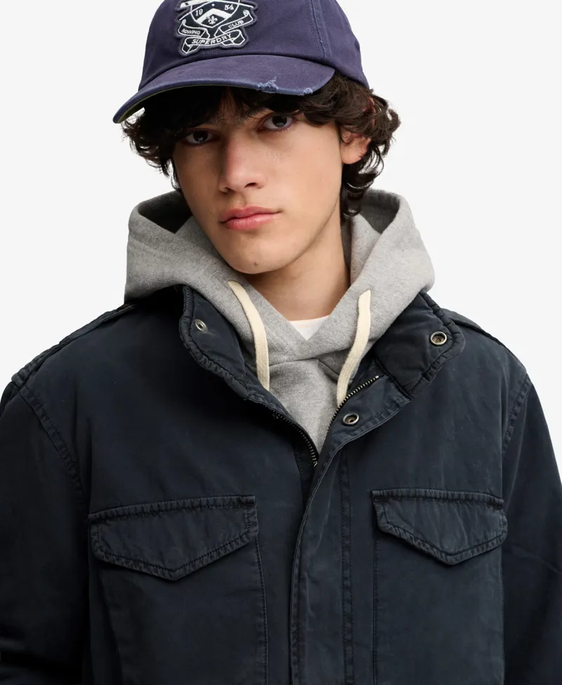 Superdry Cotton M65 Jacket Eclipse Navy-4