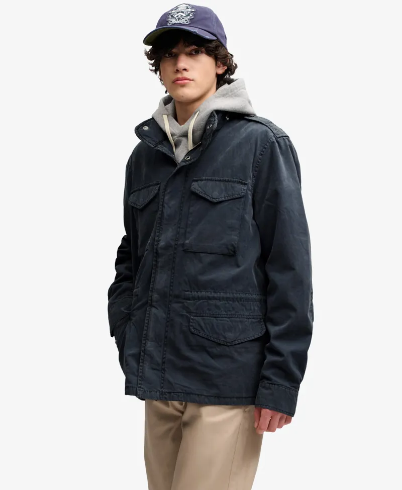 Superdry Cotton M65 Jacket Eclipse Navy-5