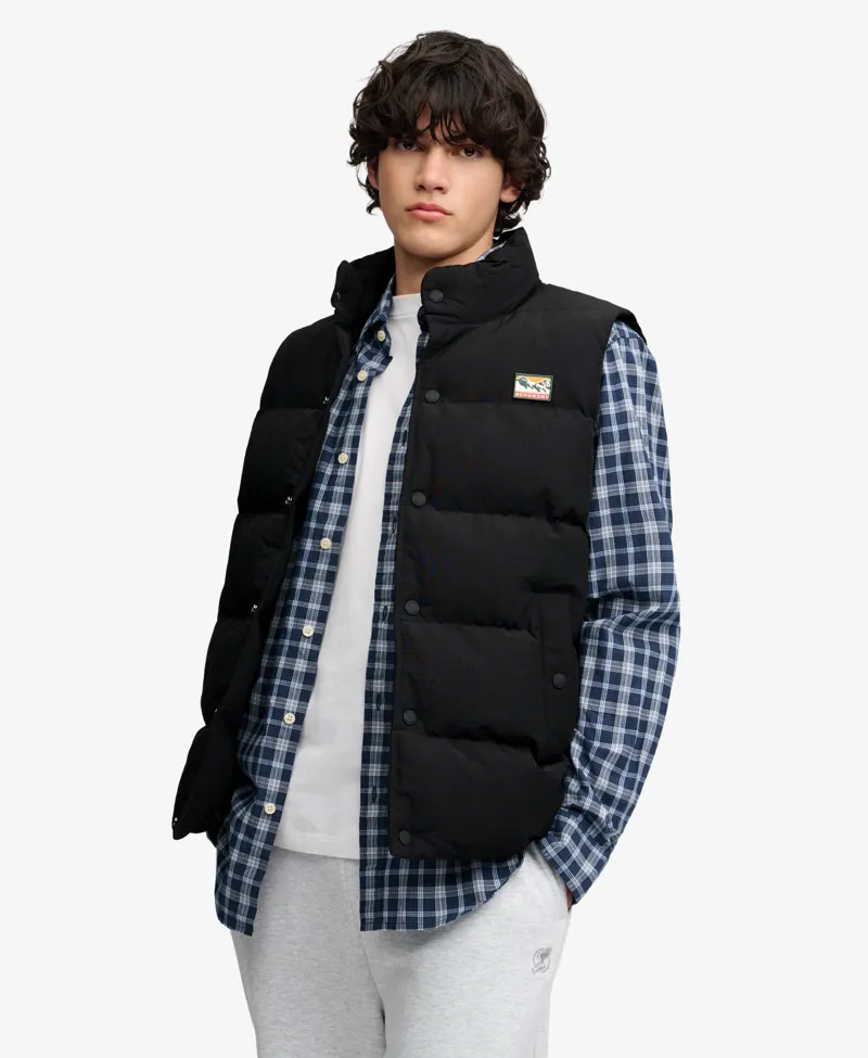 Superdry Non Hood Short Everest Gilet Black-3