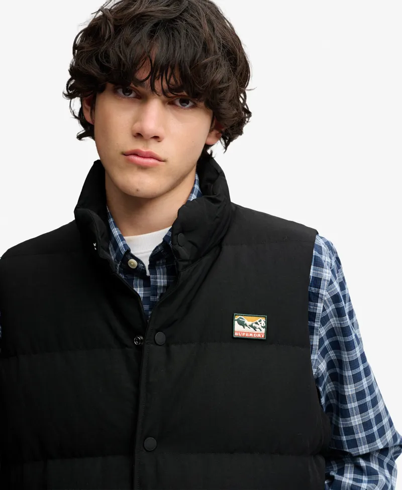 Superdry Non Hood Short Everest Gilet Black-1