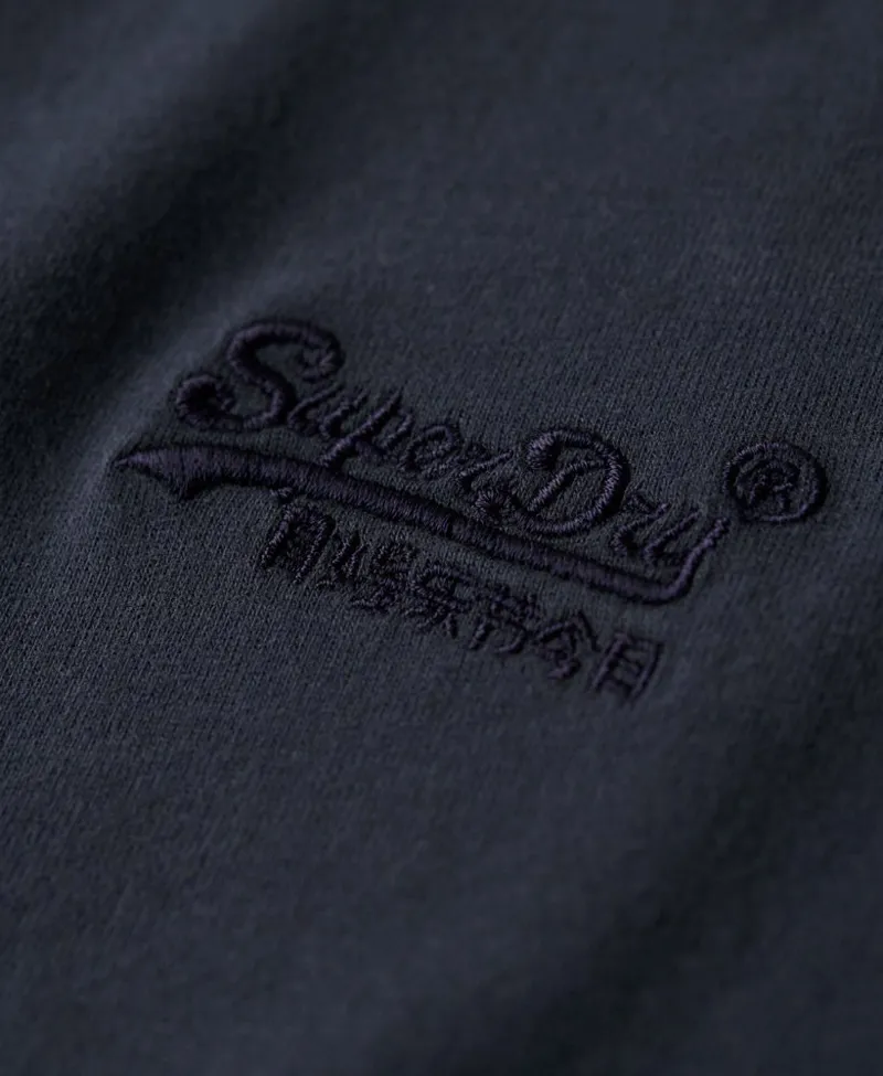 Superdry Essential Logo Long Sleeve Top Washed Eclipse Navy-1