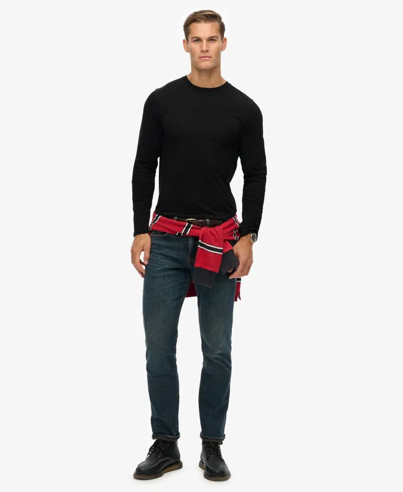 Superdry Classic Essential Long Sleeve Tee Black-3