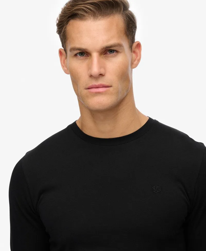 Superdry Classic Essential Long Sleeve Tee Black-4