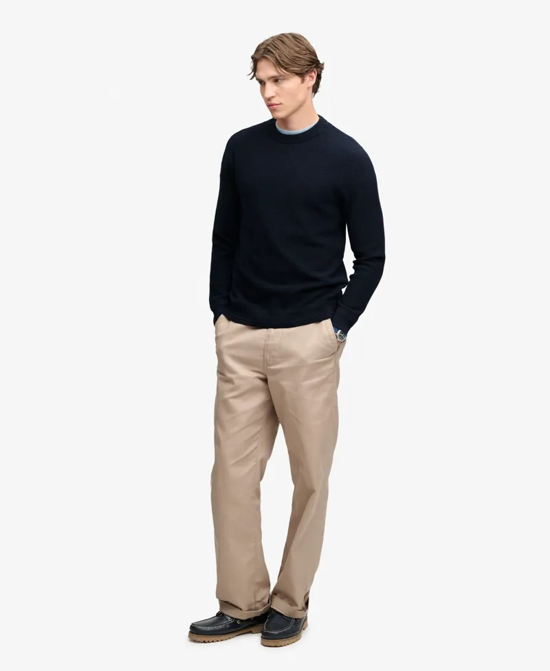 Superdry Texture Knit Jumper Navy Twist -1