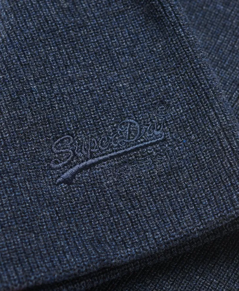 Superdry Essential Logo Beanie Navy Marl-3