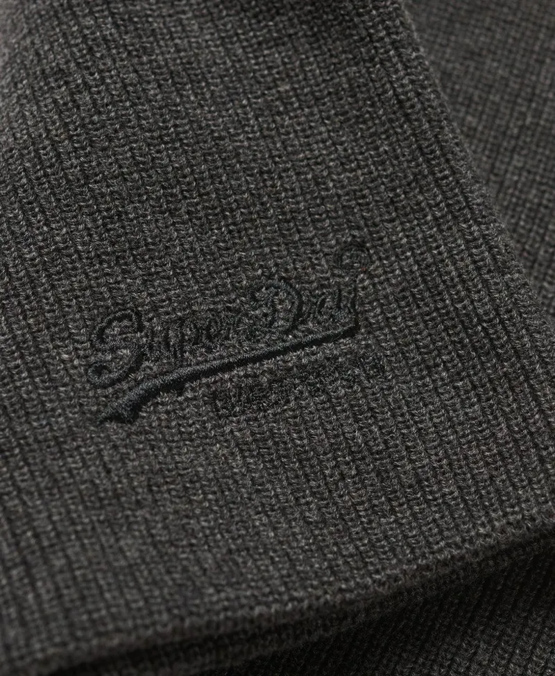Superdry Essential Logo Beanie Grey Marl-2