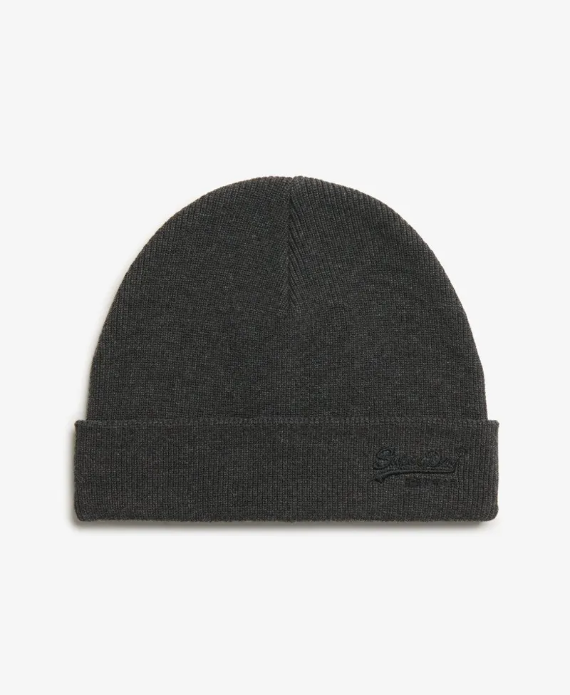 Superdry Essential Logo Beanie Grey Marl