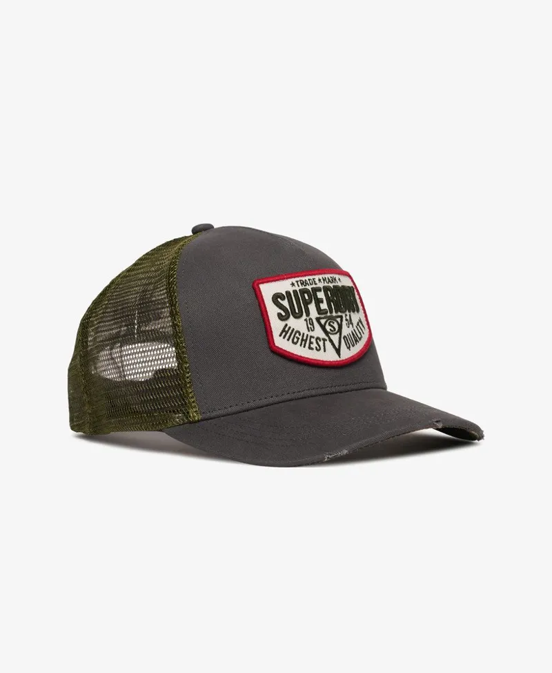 Superdry Mesh Trucker Cap Flint Stone