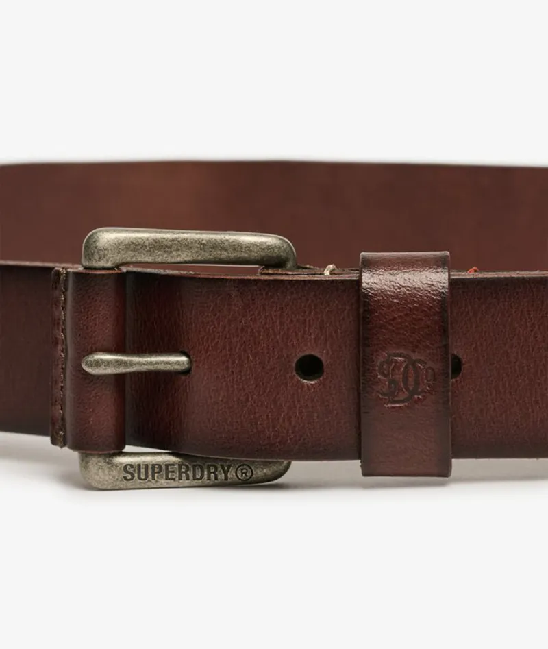 Superdry Classic Leather Belt Brown -3