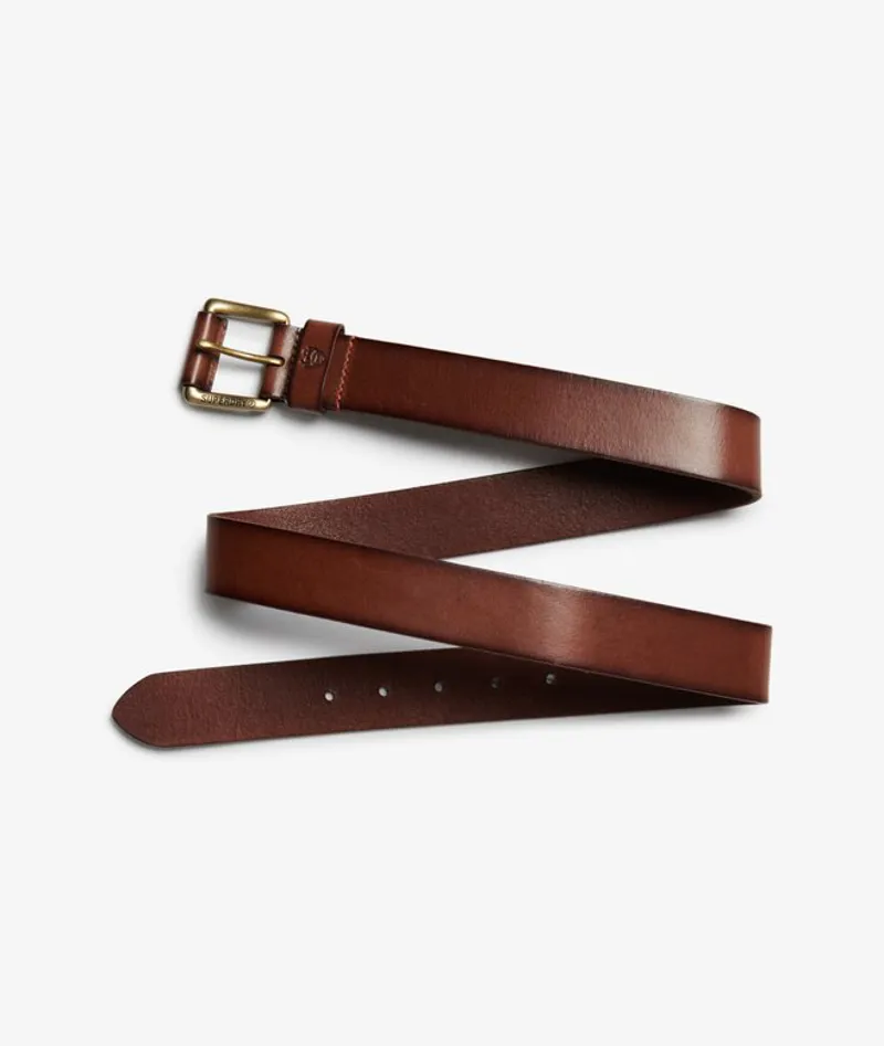 Superdry Classic Leather Belt Tan -1
