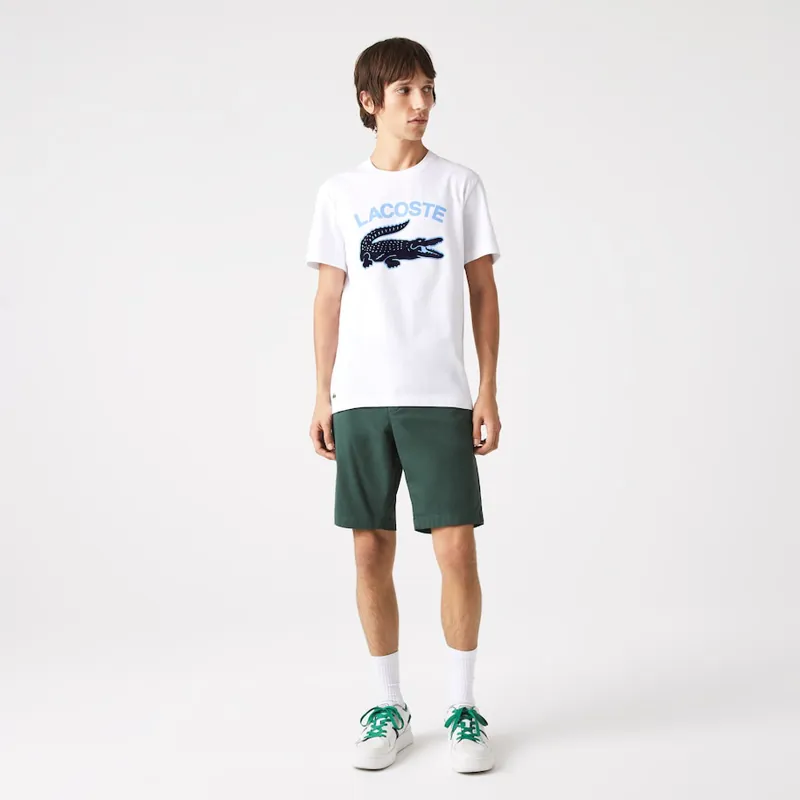 Lacoste Crocodile Print T-shirt White SMALL ONLY-2