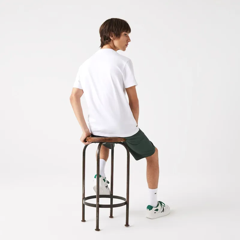 Lacoste Crocodile Print T-shirt White SMALL ONLY-4