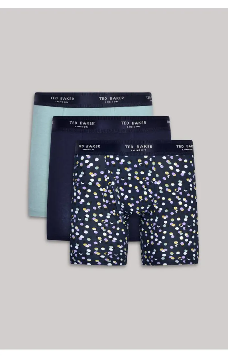 Ted Baker 3 Pack Boxer Breifs Tour/Nvy/NvyDot -1