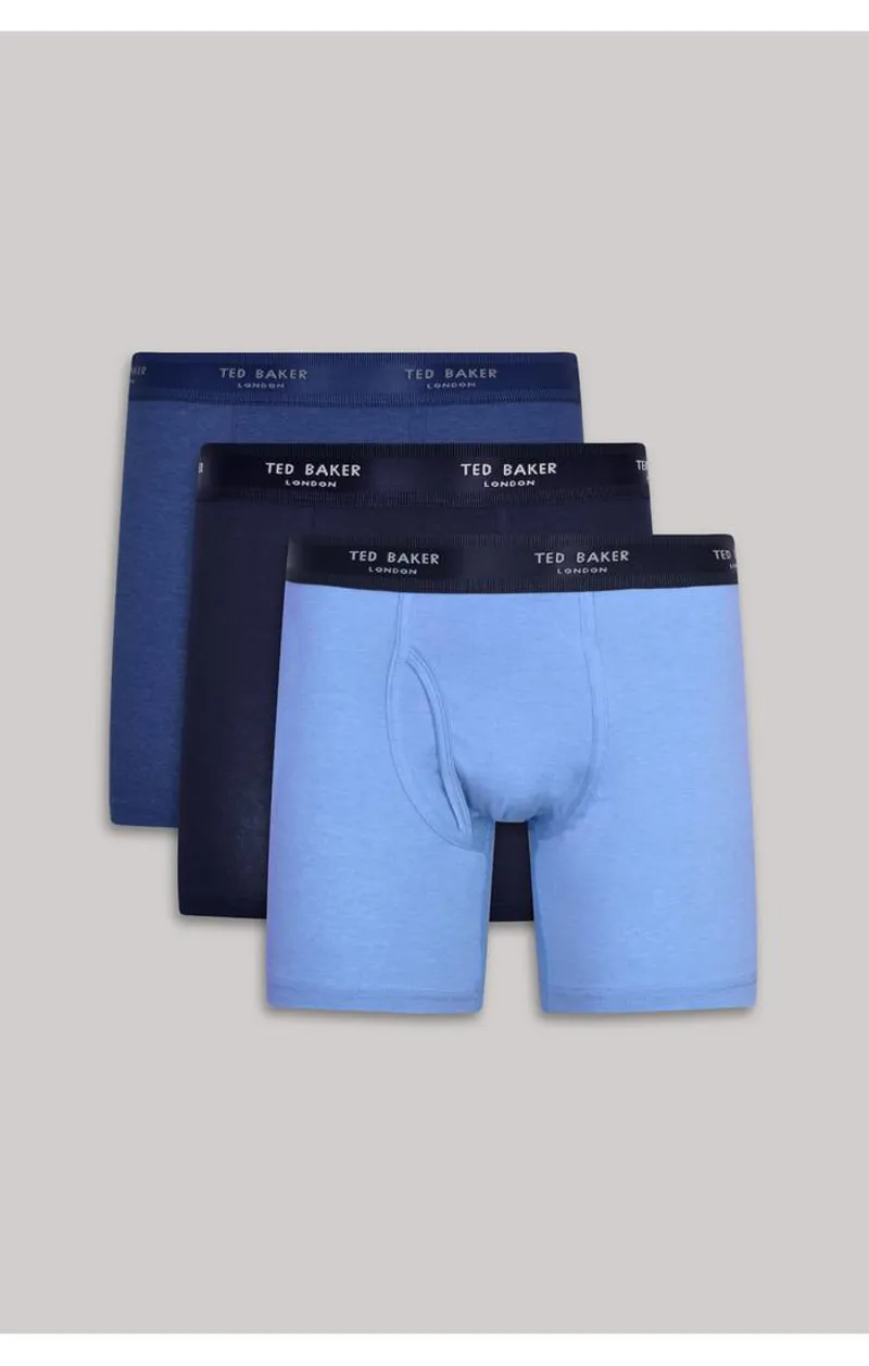 Ted Baker 3 Pack Boxer Breifs SodBlu/Nvy/BoBlu -1