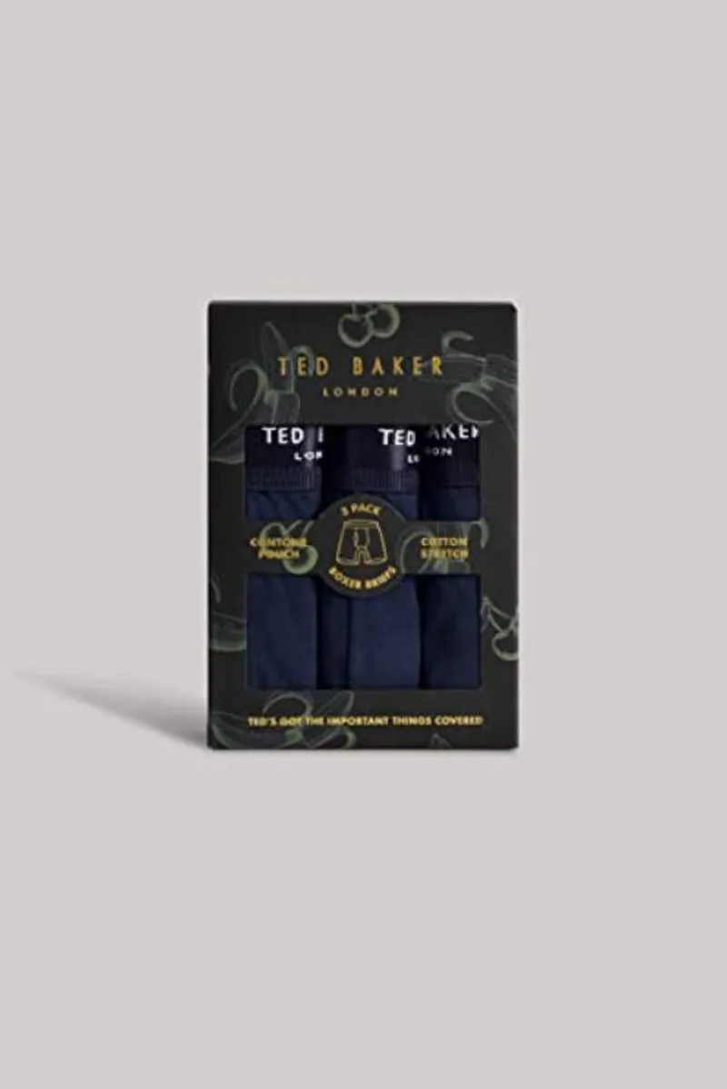 Ted Baker 3 Pack Boxer Breifs Navy