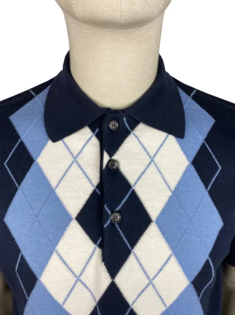 Adidas argyle polo deals