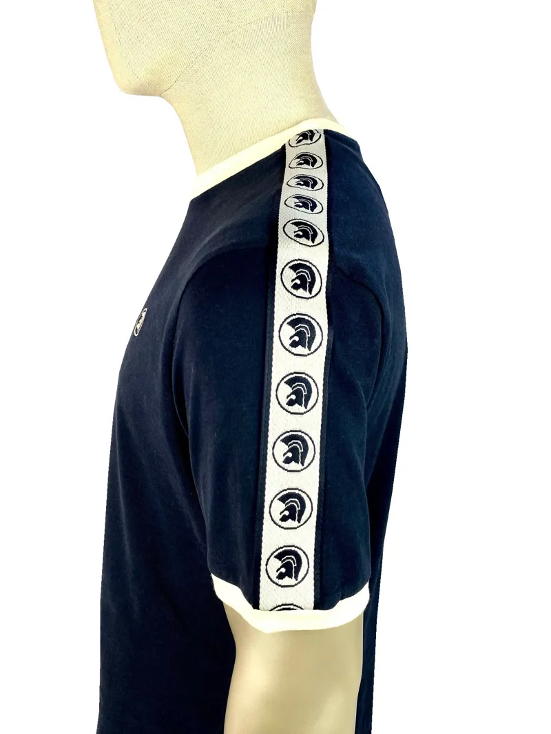 Trojan Taped Sleeve T-shirt Navy-1
