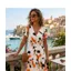 Paradiso abstract print dress Orange
