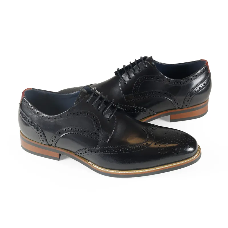 Azor Classic Brogues Black SIZE 7 AND 11 ONLY-4
