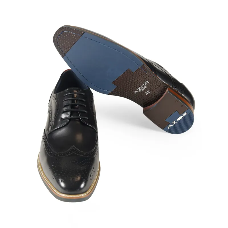 Azor Classic Brogues Black SIZE 7 AND 11 ONLY-6