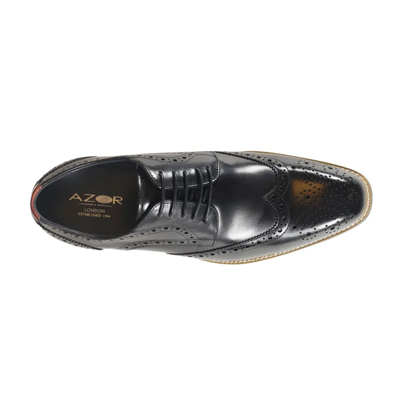 Azor Classic Brogues Black SIZE 7 AND 11 ONLY-5