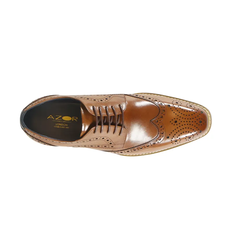 Azor Classic Brogues Tan-4