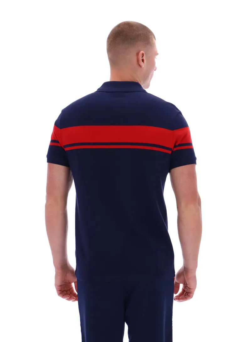 Sergio Tacchini Young Line Polo T-shirt Maritime Blue / Adrenalin Rush -10