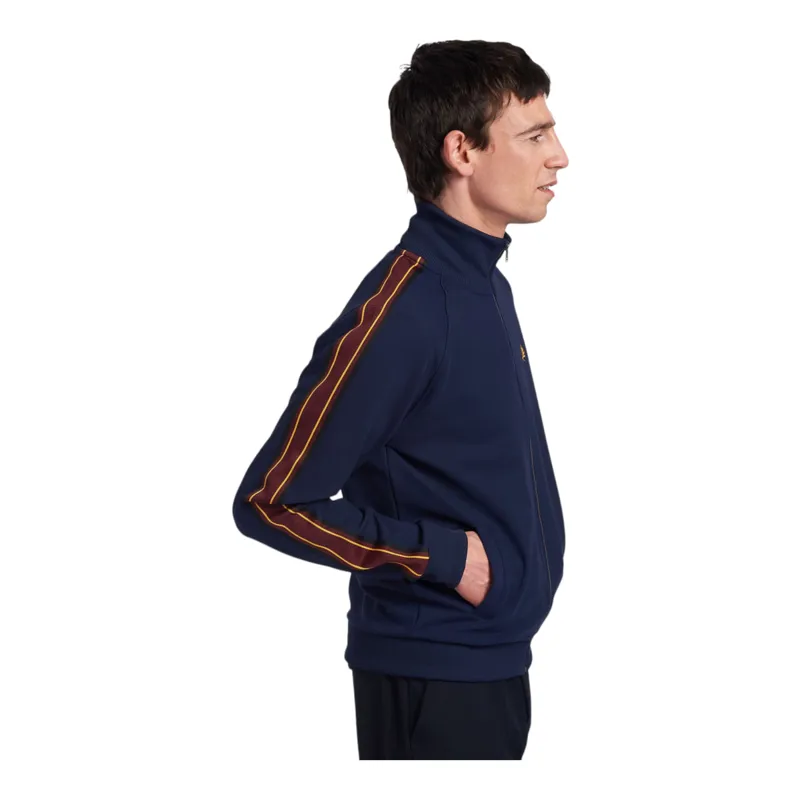 Fred Perry Track Jacket Tape Sleeve Dark Carbon-3