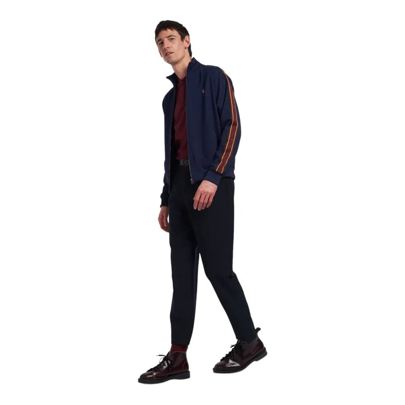 Fred Perry Track Jacket Tape Sleeve Dark Carbon-2