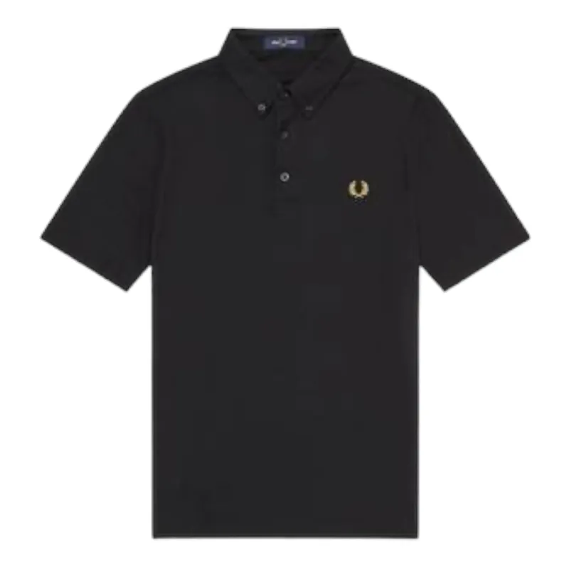 Fred Perry M8543-102 Button Down Polo Shirt Black