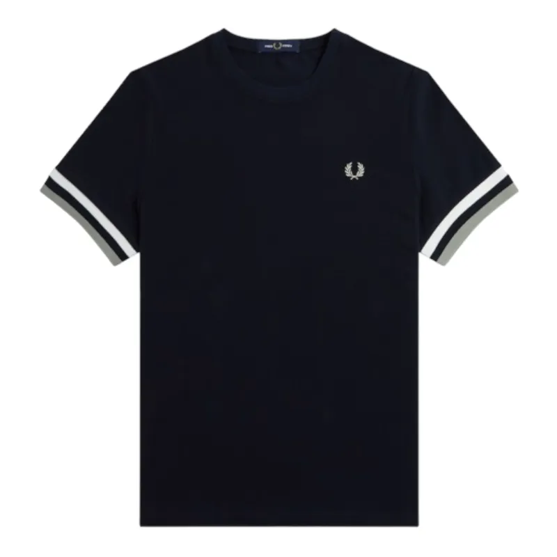 Fred Perry Bold Tipped Pique T-shirt Navy
