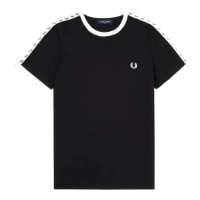 Fred Perry M6347-220 Taped Ringer T-shirt Black