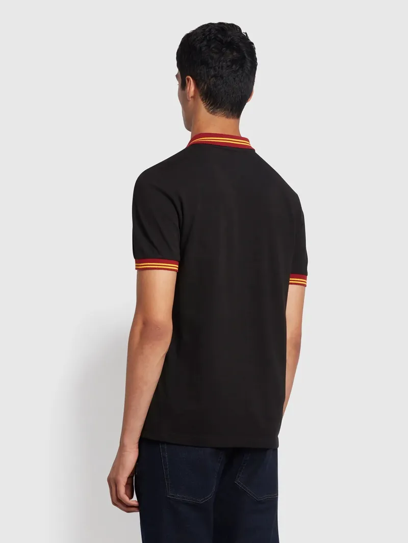 Farah Stanton Polo T-shirt Black-2