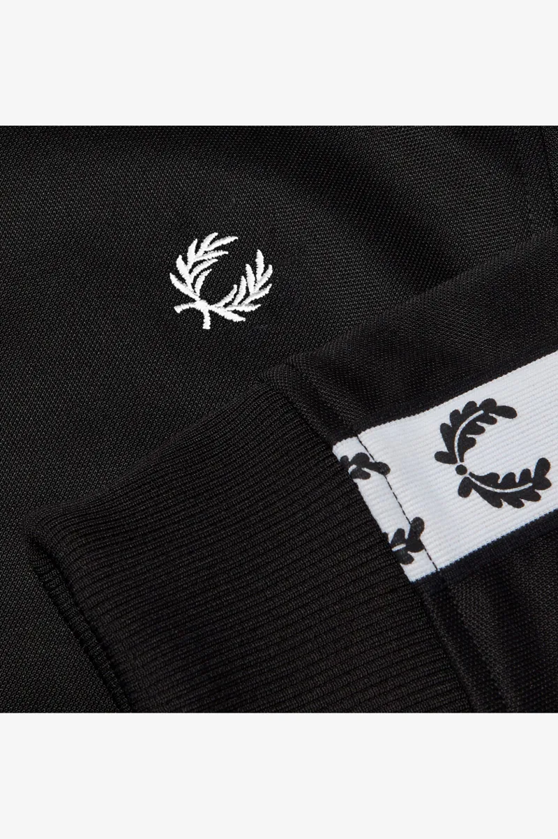 Fred Perry J6231-198 Sports Authentic Taped Track Jacket Black-1