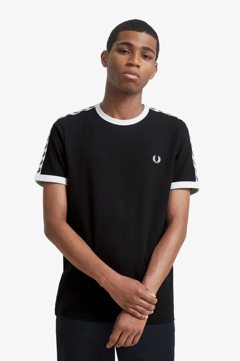 Fred Perry M6347-220 Taped Ringer T-shirt Black-4